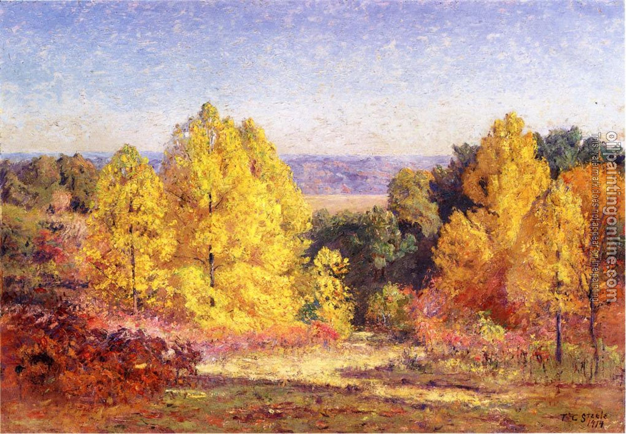 Steele, Theodore Clement - The Poplars